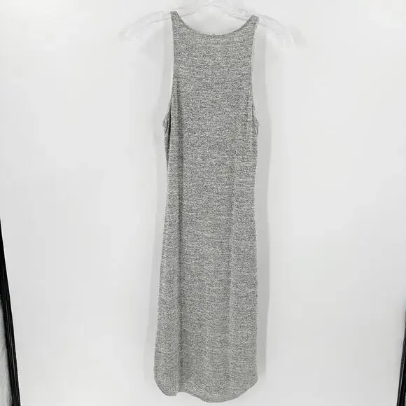 Wilfred Free Heather Gray Scoop Neck Sleeveless Casual Midi Tank Dress Small - Picture 2 of 10